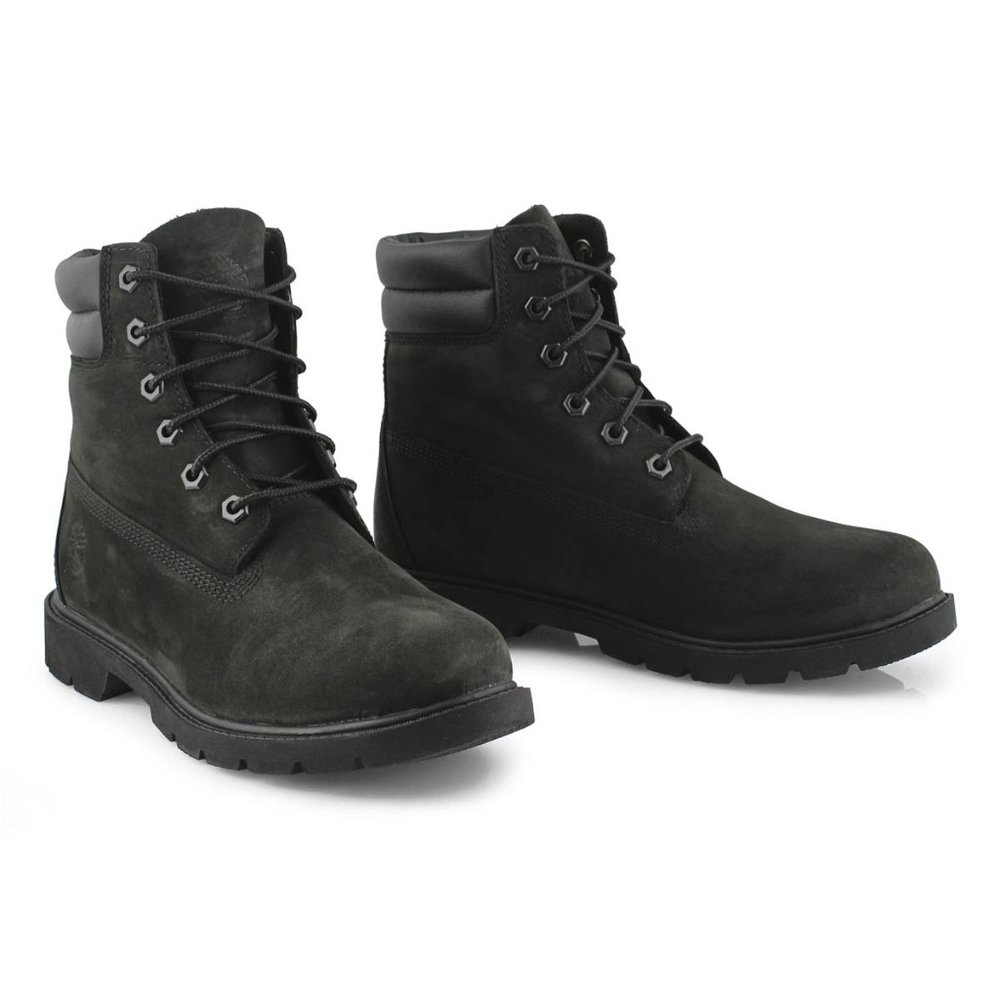 Timberland Women's 8 Black Lace-Up Boots